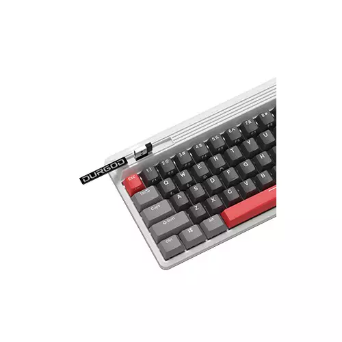 Durgod K230 Fusion Cherry MX Black Switch Tri-Mode Mechanical Keyboard (Steam) - 2