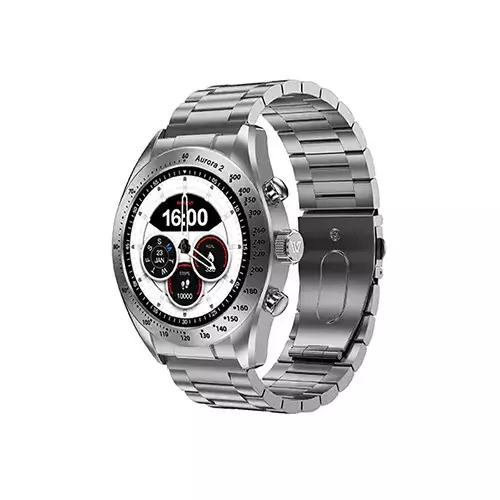 Weofly Aurora 2 AMOLED 1.32 Inch AOD Display Bluetooth Calling Smartwatch (Silver)