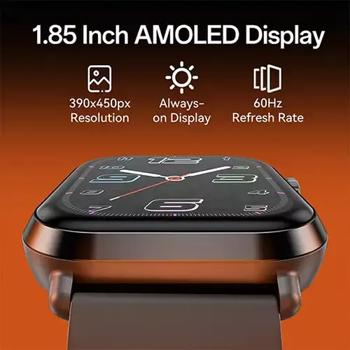 Weofly Power 2 1.85 Inch AMOLED Display Bluetooth Calling Smartwatch - 1