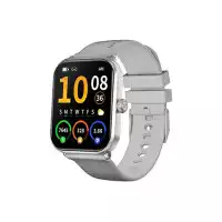 Weofly Active 2 1.85 Inch HD Display Bluetooth Calling Smartwatch (Silver)