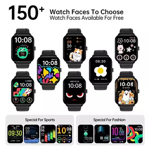 Weofly Active 2 1.85 Inch HD Display Bluetooth Calling Smartwatch (Gold) - 3