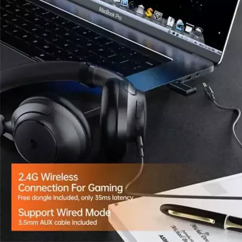 Weofly Tour ANC Bluetooth 5.4 Headphone (Black) - 2
