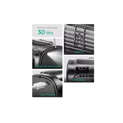 Aecooly Flow 01 9000mAh 4 in 1 High Velocity Waist Fan - 3